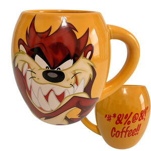 Looney Tunes Tasmanian Devil Taz 16 Oz Double Sided Coffee Mug Vandor
